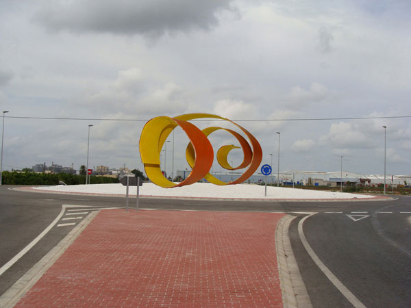 Escultura 'Piel de naranja' Anecoop